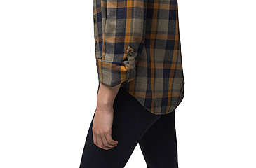 Image of prAna Alfie Flannel - Womens, Rye Green, Extra Small, 1962591-303-XS