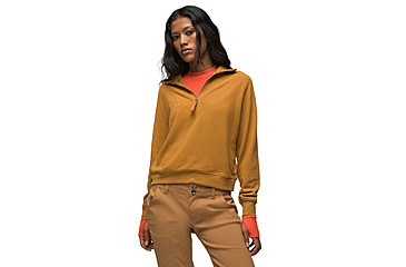 Image of prAna Cozy Up Pullover - Womens, Spiced Heather, Extra Small, 2046111-200-XS