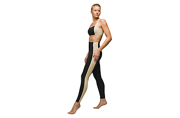 Image of prAna Heavana Hot Spell Legging - Womens, Black / Cliffside Heather, L, 2057281-003-L