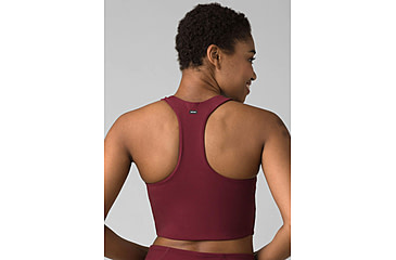 Image of prAna Momento Crop Top - Womens, Maroon/Nautical, Large, 1963231-601-L