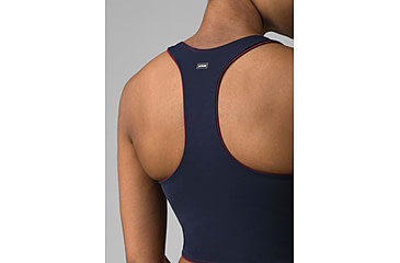 Image of prAna Momento Crop Top - Womens, Maroon/Nautical, Large, 1963231-601-L