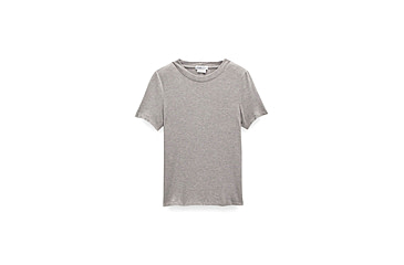 Image of prAna Foundation Rib Tee - Womens, Heather Grey, Extra Small, 1970821-020-XS