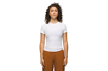 Image of prAna Foundation Rib Tee - Womens, White, XS, 1970821-100-XS