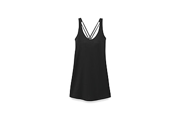 Image of prAna Heavana Every Day Dress - Womens, Black Heather, L, 2066871-001-L