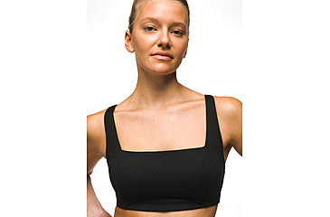 Image of prAna Heavana Hot Spell Bra - Womens, Black Heather, XL, 2066821-004-XL