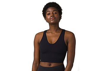Image of prAna Momento Crop Top - Womens, Large, Black, 1963231-002-L