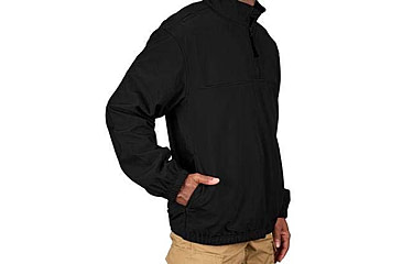 Image of Propper 1/4 Zip Softshell Job Shirt - Mens, Black, Extra Large, Long Inseam, F54395Z001XL3