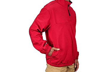 Image of Propper 1/4 Zip Softshell Job Shirt - Mens, Red, 5Extra Large, Long Inseam, F54395Z6005XL3