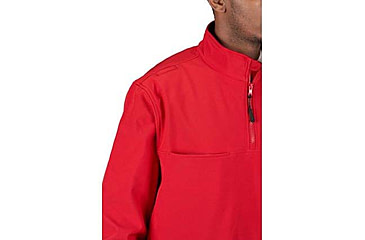 Image of Propper 1/4 Zip Softshell Job Shirt - Mens, Red, 5Extra Large, Long Inseam, F54395Z6005XL3