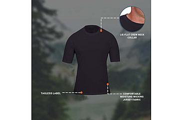 Image of Propper 3 Pack Crew Neck Tee - Mens, LAPD Navy, XXL, F58306N450XXL