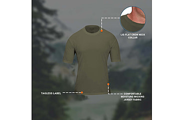 Image of Propper 3 Pack Crew Neck Tee - Mens, Olive, 4XL, F58306N3304XL