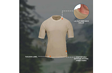 Image of Propper 3 Pack Crew Neck Tee - Mens, Tan, L, F58306N233L