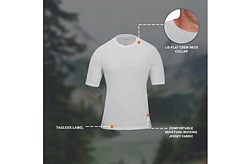 Image of Propper 3 Pack Crew Neck Tee - Mens, White, L, F58306N100L