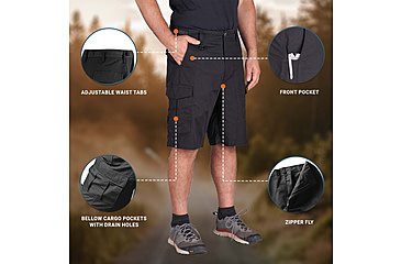 Image of Propper BDU 2.0 Cargo Shorts, Black, Small, F52626F001S