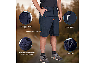 Image of Propper BDU 2.0 Cargo Shorts, LAPD Navy, Small, F52626F450S