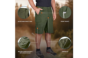 Image of Propper BDU 2.0 Cargo Shorts, Olive, 3XL, F52626F3303XL