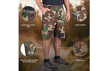 Image of Propper BDU 2.0 Cargo Shorts, Woodland, Large, F52626F320L