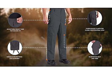 Image of Propper BDU Zipper Fly Trouser Dark - Mens, Dark Grey, Large, Regular, F520538024L2