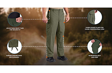 Image of Propper BDU Zipper Fly Trouser - Mens, Olive, Small, Short, F520538330S1