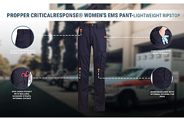 Image of Propper CRITICALRESPONSE EMS Lightweight Ripstop Pants - Womens, LAPD Navy, 6R, F5286504506R