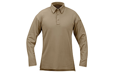 Image of Propper I.C.E. Performance Polo Long Sleeve - Mens, Silver Tan, 7XL, F5315722267XL