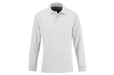 Image of Propper Long Sleeve Uniform Polo - Mens, White, Small, F53564C100S