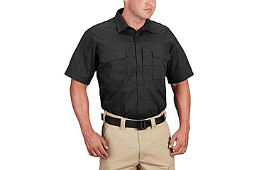 Image of Propper RevTac Stretch Tactical Short Sleeve Shirt - Mens, Black, 5XL, F5314050015XL