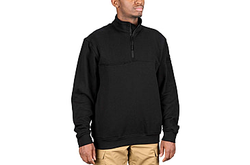 Image of Propper Station 1/4 Zip Job Shirt - Mens, Black, Large, Long, F58366Y001L3