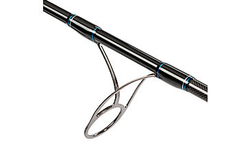 Image of Quantum Benchmark Spinning Reel and Rod Combo, 7ft, 1-PC, Heavy, Moderate-Fast Rod, Graphite Composite Blank, SZ 8000 Reel, 5+1 Bearings, 4.7-1 Ratio, Silver/Blue, BK8000701H1530.P2