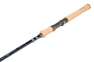 Image of Quantum Myth Spinning Rod, 7ft, 1-PC, Medium, Fast Rod, HXS30 Graphite Blank, Seaguide Line Guides, Fuji DPS Reel Seat, Cork Handle, Gray/Blue, MTS701M1017F.R2