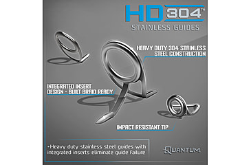 Image of Quantum Strive Spinning Reel and Rod Combo, 7ft, 1-PC, Heavy, Moderate-Fast Rod, Graphite Composite Blank, SZ 8000 Reel, 4+1 Bearings, 4.7-1 Ratio, Silver/Blue, SV8000701H1530.P2