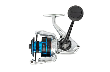 Image of Quantum Strive Spinning Reel and Rod Combo, 8ft, 2-PC, Medium-Heavy, Moderate-Fast Rod, Graphite Composite Blank, SZ 5000 Reel, 4+1 Bearings, 5.6-1 Ratio, Silver/Blue, SV5000802MH1225.P2
