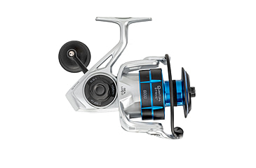 Image of Quantum Strive Spinning Reel and Rod Combo, 7ft, 1-PC, Medium-Heavy, Moderate-Fast Rod, Graphite Composite Blank, SZ 6000 Reel, 4+1 Bearings, 5.6-1 Ratio, Silver/Blue, SV6000701MH1225.P2