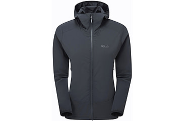 Image of Rab Borealis Hoody - Womens, Beluga, 14/Large, QWS-77-BEL-14