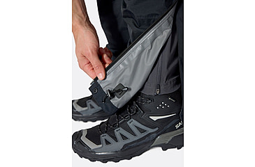 Image of Rab Downpour Mountain Pants - Mens, Black, Extra Large, Regular, QWI-13-BLK-XLG-RG