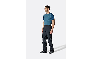 Image of Rab Downpour Mountain Pants - Mens, Black, Extra Large, Regular, QWI-13-BLK-XLG-RG