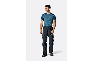 Image of Rab Firewall Mountain Pants - Mens, Black, Medium, Long, QWG-98-BLK-MED-LG