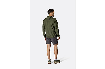 Image of Rab Windgather Hooded Jacket - Mens, Army, Extra Large, QWS-84-ARM-XLG