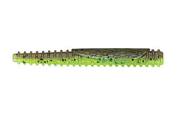Image of Rapala CrushCity Ned Belt, 10 Pack, Green Pumpkin Chartreuse Pepper, 3in, CCNBT3GPCH