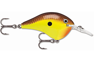 Image of Rapala Dives-To 06 Lure, Chartreuse Brown, DT06CTB