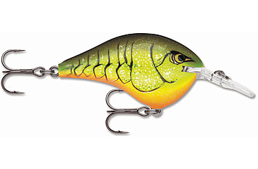Image of Rapala Dives-To 06 Lure, Chartreuse Rootbeer Crawdad, DT06CRTBC
