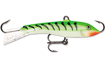 Image of Rapala Jigging Rap 05 Lure, Glow Green Tiger, W5GGT