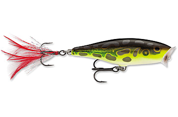 Image of Rapala Skitter Pop 05 Lure, Lime Frog, SP05LF