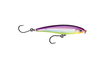 Image of Rapala X-Rap Twitchin Minnow 4in Purple Chartreuse, SXRT10PRCH