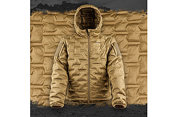 Image of Raptor Tactical Welded Down EXFIL Jacket, Coyote Brown, Extra Large, EXFIL-CB-XL
