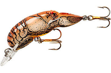 Image of Rebel Lures Rebel Crawfish 1 11/16in, 3/16oz , 4- 6 Cranking Depth, Ditch/Brown, F6875