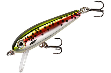 Image of Rebel Lures Rebel Tracdown Minnow 49, Slick Rainbow Trout, 1-5/8in 3/32 oz, TD49493