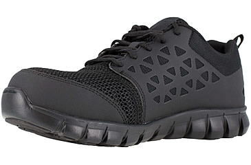 Image of Reebok Sublite Cushion Work Shoe Toe Athletic Oxford - Mens, Black, 8.5, Wide, 690774453845