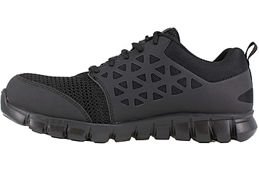 Image of Reebok Sublite Cushion Work Shoe Toe Athletic Oxford - Mens, Black, 8.5, Wide, 690774453845