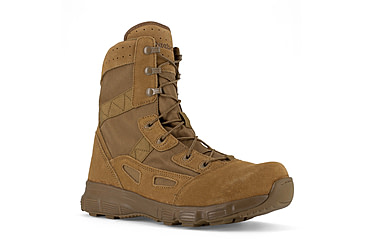 Image of Reebok Hyper Velocity 8 Inch Boot, Leather, Coyote Brown, 6, W RB821-COYOTEBRN-6-W-W